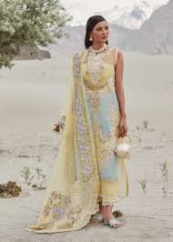 Ladies Embroidered Unstitched Suits
